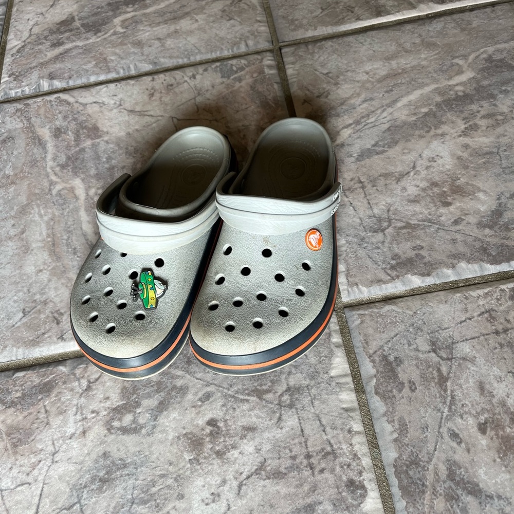Kids Gray Crocs